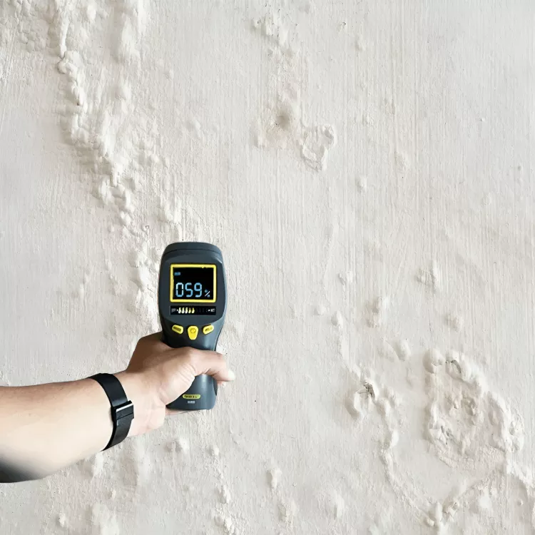 Seepage inspection with device